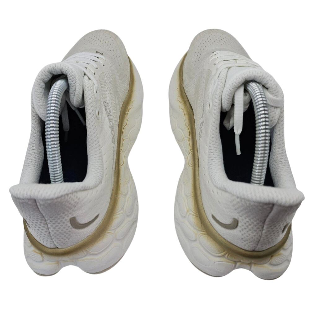 New Balance Fresh Foam X More v4 Womens 10.5 B White Gold Running Shoes Sneakers - Picture 8 of 12